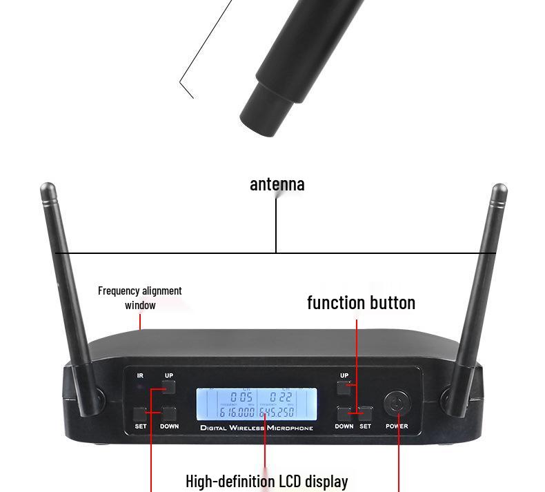GLXD4 Wireless Dual Microphone Set for Stage Performance - Beta58A KTV SM58 Handheld Mic