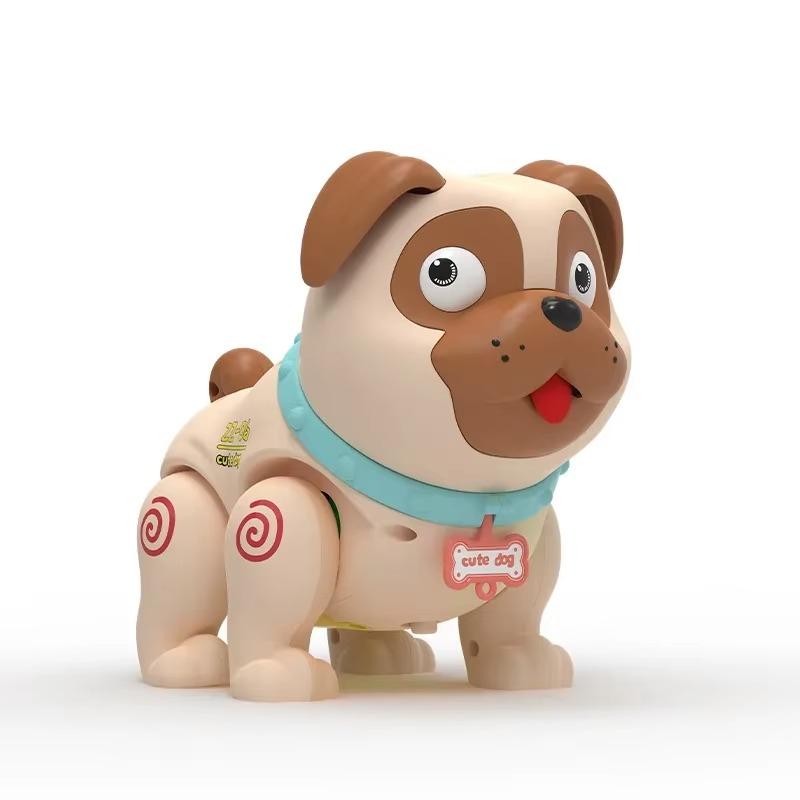 Toddler Learning to Climb Toys 1PCS Children's Electric Spray Pug Farts Light Music Simulation Pets