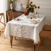 Modern Minimalist Waterproof Linen Tablecloth Rectangle Coffee Desk Table Cover White Fresh Style