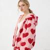 Love Fluffy Jacket Women's Winter Versatile Zipper Piled Thickened Loose Fluffy Top New