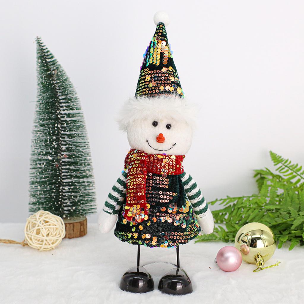 Christmas Decorations Spring Foot Doll Snowman Old Man Elk Ornaments Desktop Dress Up Christmas Decoration
