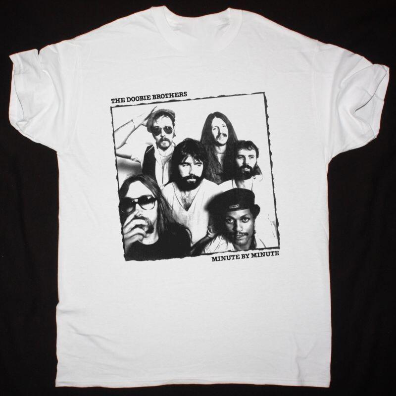 THE DOOBIE BROTHERS MINUTE BY MINUTE Cotton White Full Size T Shirt Unisex T-Shirt XXL