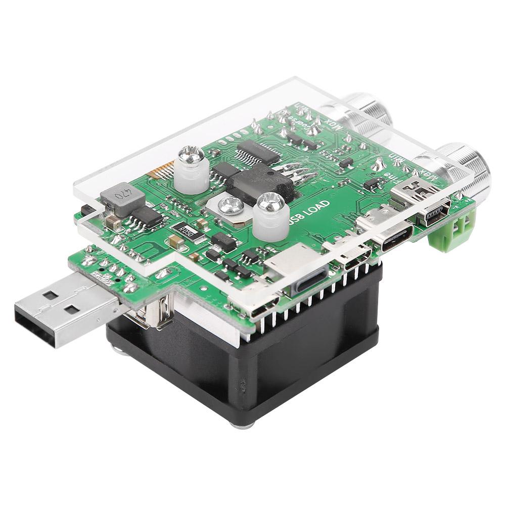 35W Adjustable USB Constant Current Electronic Load Battery Voltage Capacity Tester With LCD