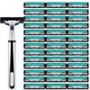 Men's Universal Double-Layer Razor Head: 2-Layer Blade for Beard & Face Shaving