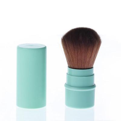 Zatahovací multifunkční štětec na make-up s plastovou rukojetí - Nylonové štětiny pro tvářenku & pudr.