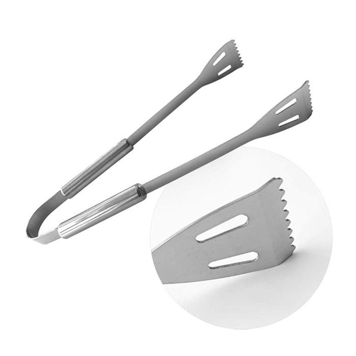 Küchenzange aus Edelstahl für Grill und Plancha