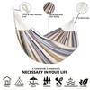 Hammocks For Outside Two-Person Tree Hammock Striped Tree Hammock Thickened Kids Camping Swing With Organizer Bag For Indoor