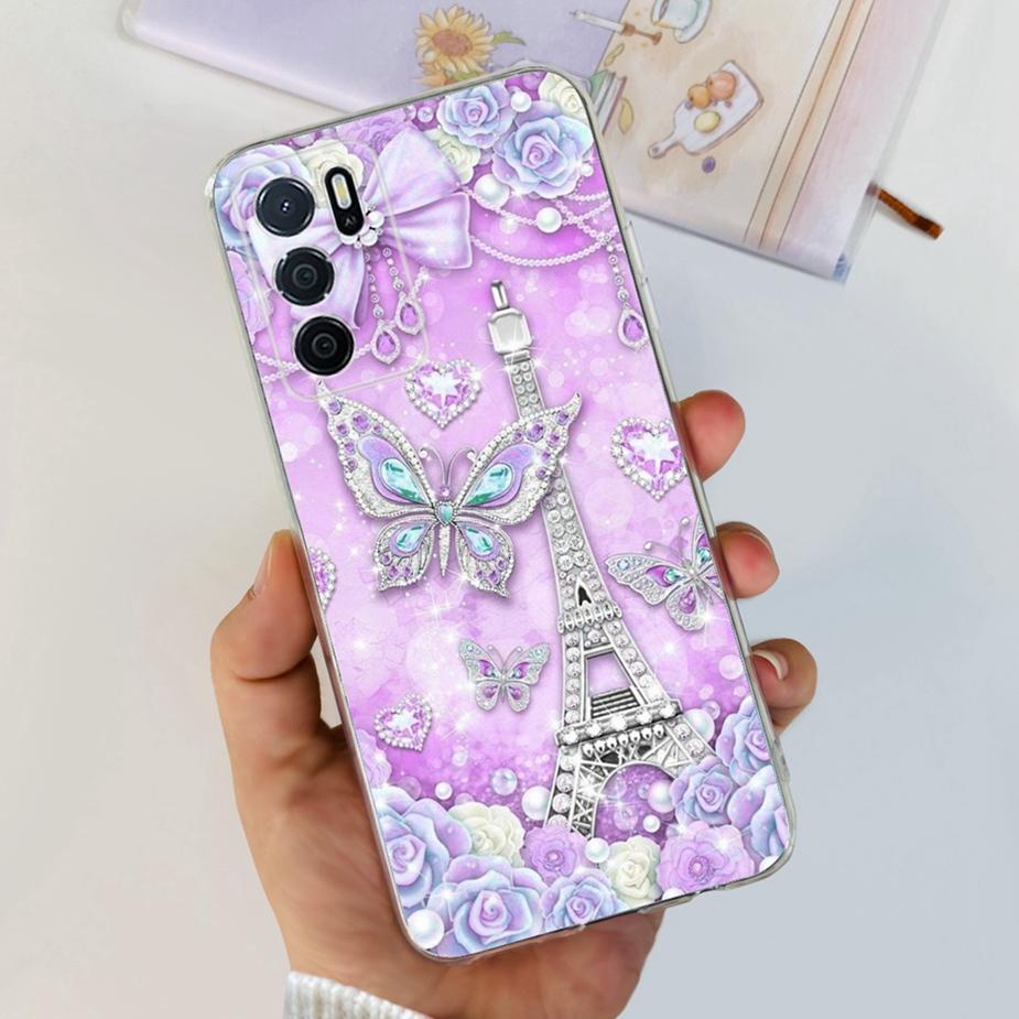 Für Oppo A16 A16s Hülle Stylische Bemalte Rückseite Weiche Dünne Handyhülle Für Oppo A16s OppoA16 s CPH2269 Hülle Fundas Bumper Schale