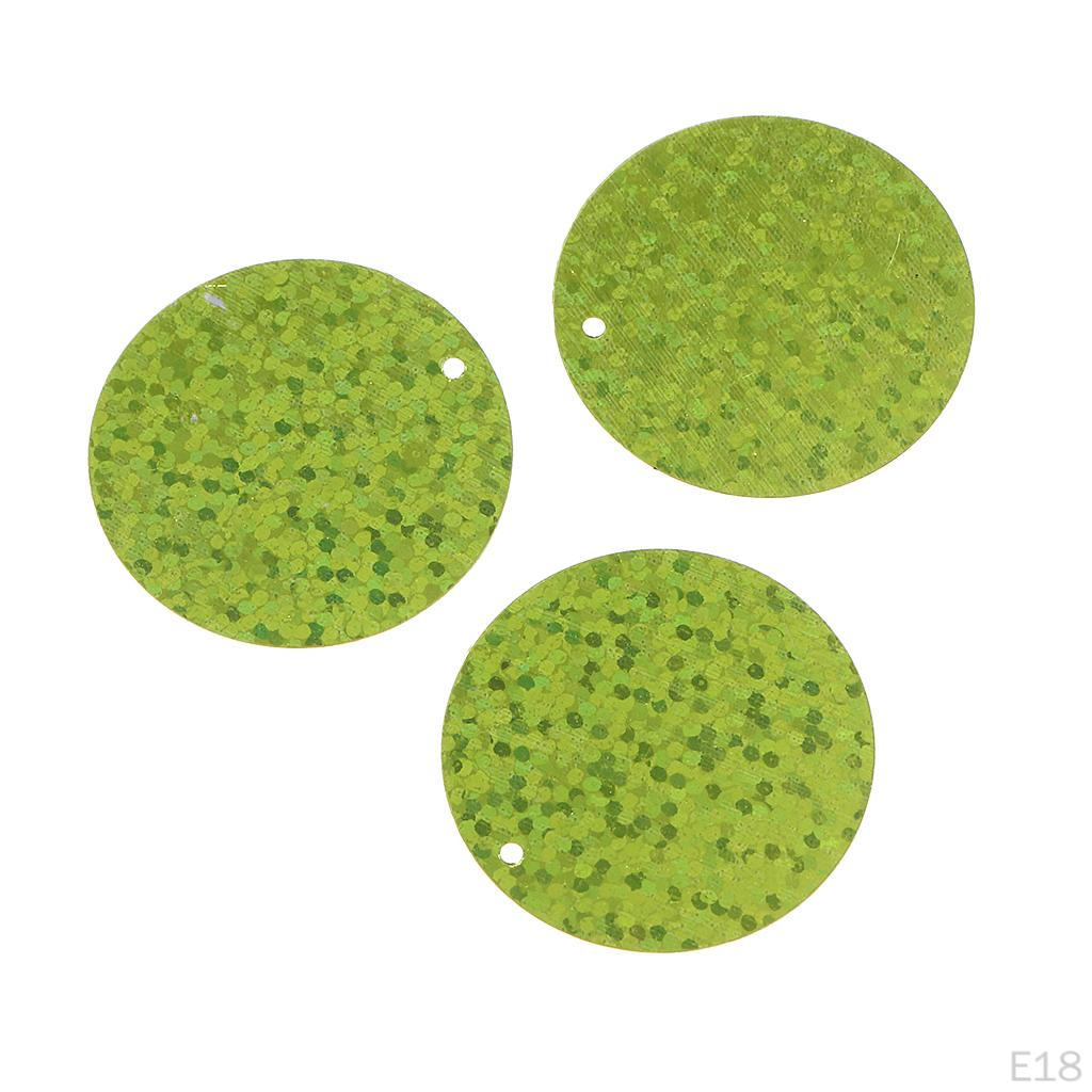 100g / Pack 3cm Round Sequin Paillette Iridescent Spangles For Clothing Sewing Wedding DIY Craft