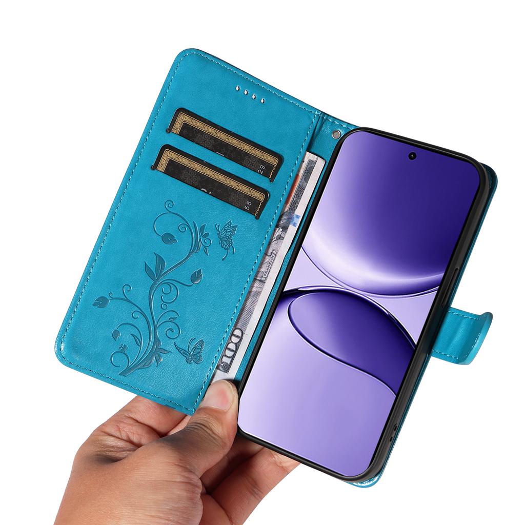 For Xiaomi Poco F7 5G/Xiaomi Redmi Turbo 4 Pro 5G PU Leather Cases Flower Pattern Wallet Stand Phone Cover with Strap