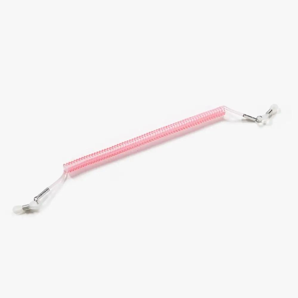 Portable Elastic Eyeglass Rope Anti Detachment Buckle Eyeglass Chain Antiskid Lanyard Holder Home розовый
