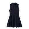TAOP&ZA Elegant Sleeveless Dress - Wide Hem, Slimming Fit (Spring/Summer Collection)