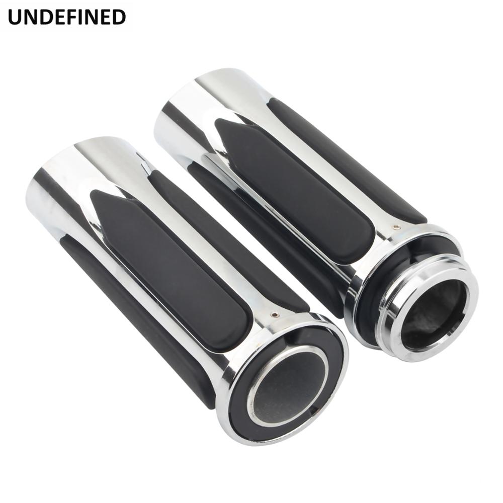 Motocyklové rukojeti 1'' Soft Touch Comfort rukojeť CNC pro Harley Touring Softail Dyna Elektronická rukojeť plynu