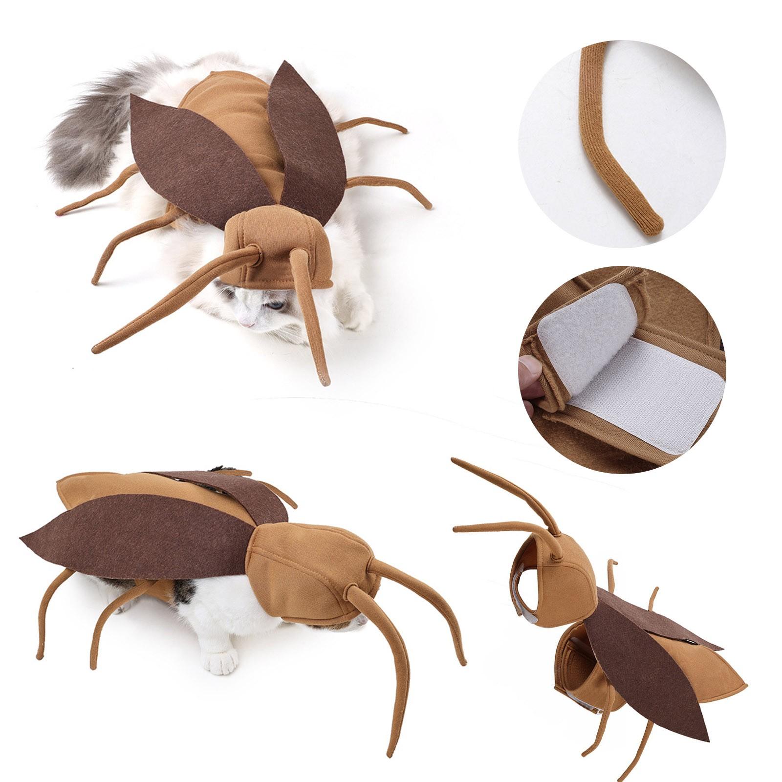 

Halloween Roach Costume - Fun Pet For Cats & Dogs, Cute & Unique Animal Outfit For Party,perfect For Spooky Pet-owner Coordination One Size коричневый