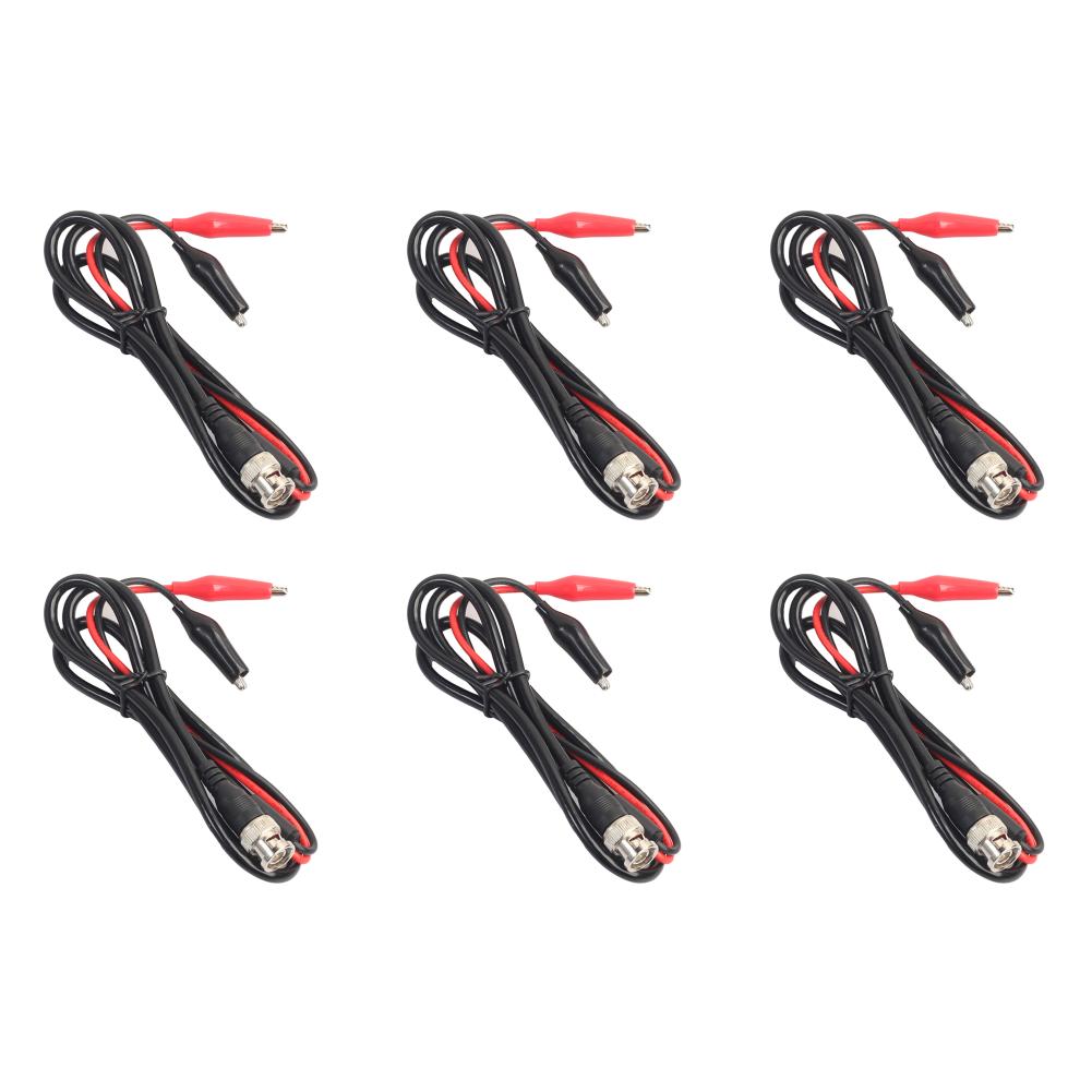 10-1pcs BNC Male Plug To Dual Oscilloscope Test Probe Cable Alligator Clips Oscilloscope Measurement Lead Anti-rust Accessories