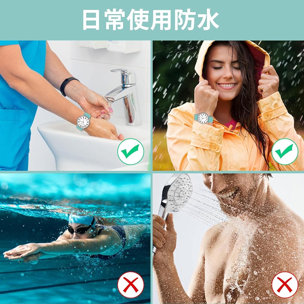 ShunkanSai Women's Analog Quartz Nurse Watch Waterproof Simple Design with Luminous Dial Fashionable Business Timepiece
