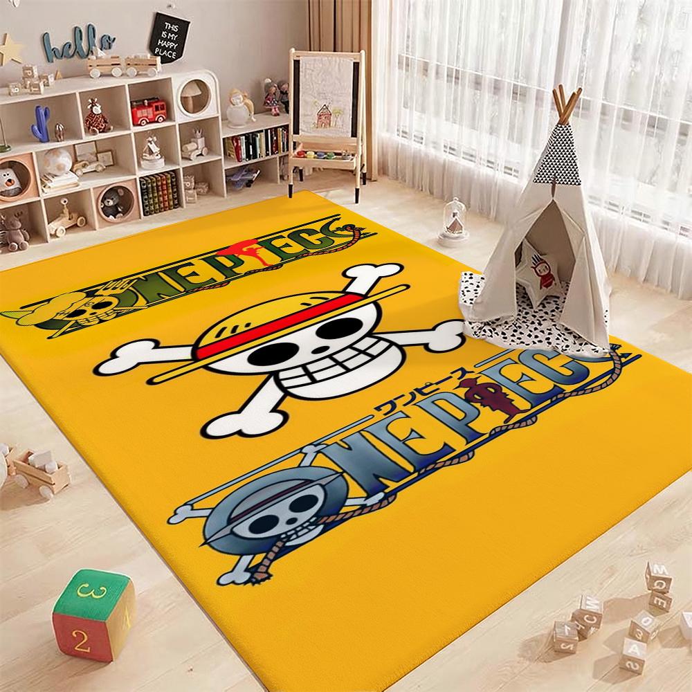 Straw Hat Pirates' Adventure Rectangular Rug Soft Nonslip Carpet For Living Room Play Area Hallway Home Decor Memorial Gift