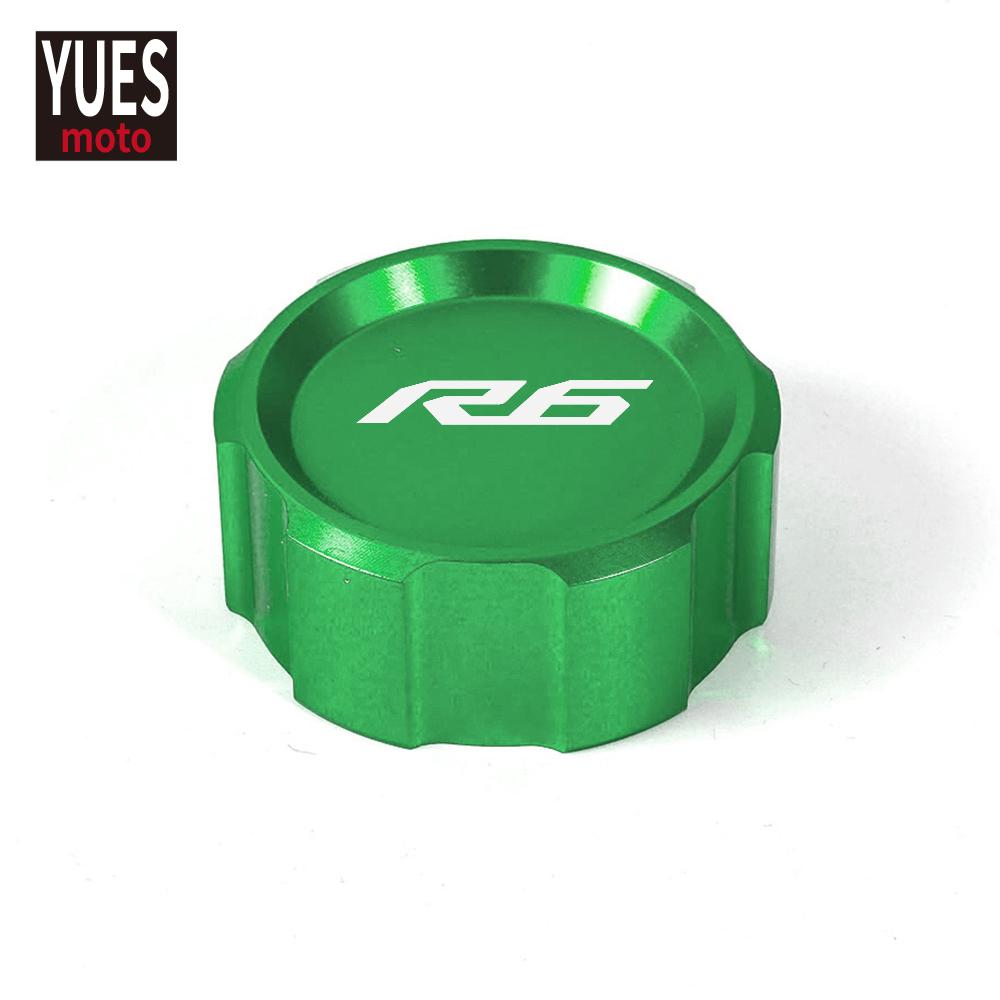 Motorcycle Accessories Front & Rear Brake Reservoir Fluid Cover For Yamaha YZF R6 2009- 2015 2016 2017 2018  