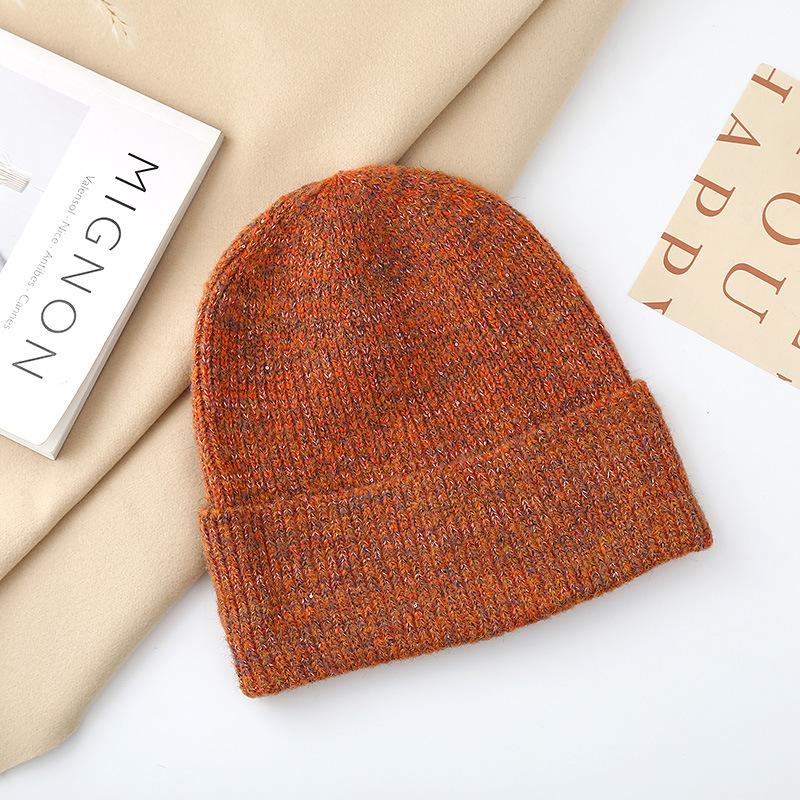 Warm hat women's autumn and winter fashion Symphony pullover, ear protector, wool hat, moisture and cold-proof knitted hat