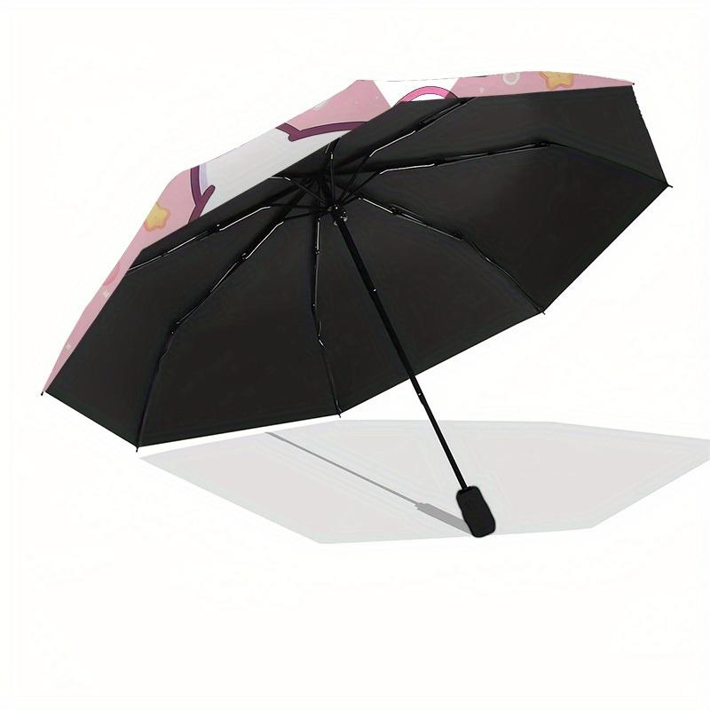 1pc Hello Kitty Pink Background Umbrella with Plastic Handle,Suitable for All Seasons Home Travel Outdoor UmbrellaSanlio003