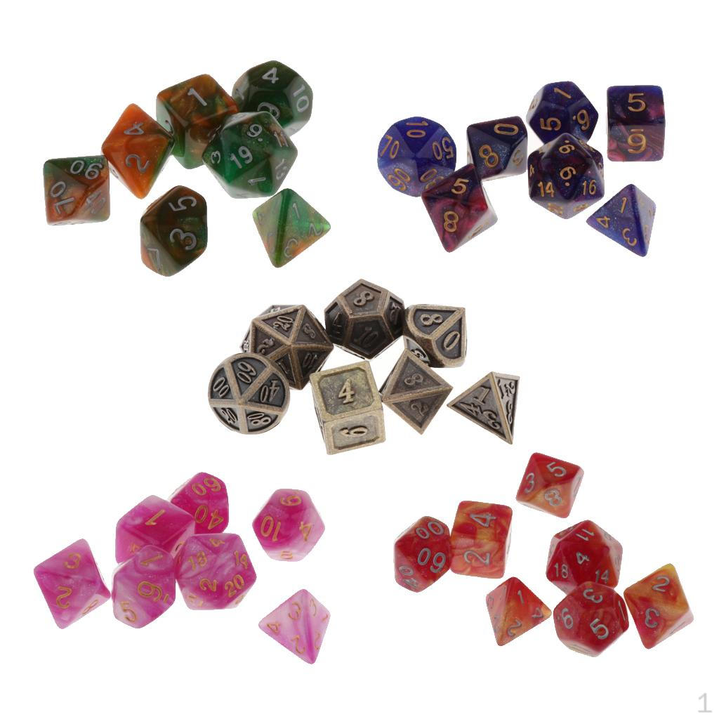 35Pack Polyhedral DnD RPG Board Games