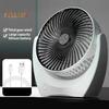 Desk Fan with 2-Speed Settings Strong Airflow Low Noise Compact Design Portable Table Air Circulator Cooling Fan