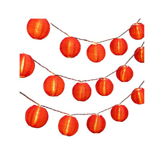 Small Lantern String Lights USB Powered 50 LEDs Waterproof Outdoor Fairy Light for Patio Garden