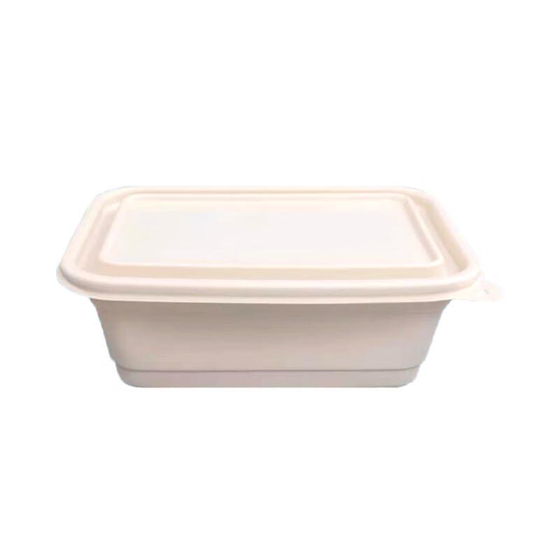 Jiwanggu 750ml Biodegradable Rectangular Takeaway Meal Boxes