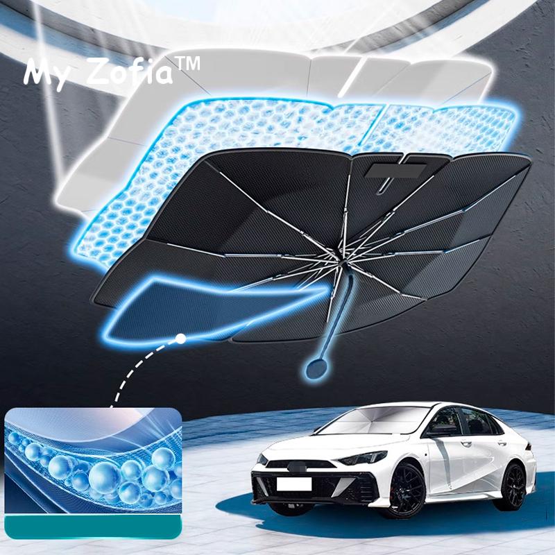For New DODGE Attitude GT GAC Empow 2024 2025  Car Windshield Sunshade Foldable Umbrella Amry Front Heat Insulation Accessories