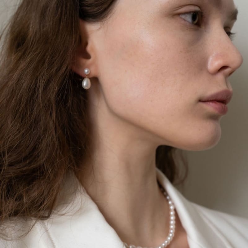 

Aube de moi Selene Pearl Earring Gold