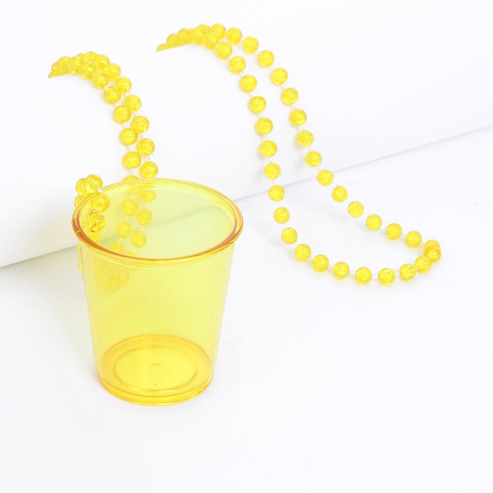 

5 шт. Красочные рюмки для девичника, подвеска-ожерелье, маленькая винная рюмка, подарок 5Pcs Yellow