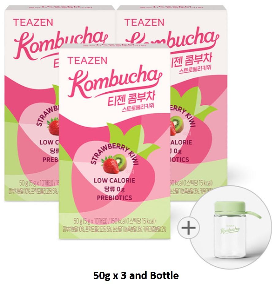 

[Teazen] Чайный напиток Комбуча Teazen с набором бутылок Kiwi 50g x 3 and Bottle