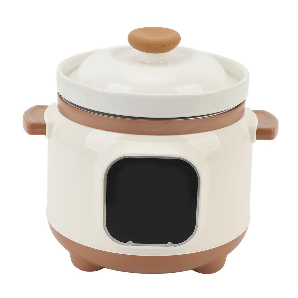 1.8L Electric Ceramic Stew Pot Full Automatic 24H Reservation 235W Multipurpose Stewing Cooker for