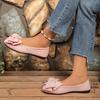 Plus Size Lightweight Women's Driving Shoes - 2026 Spring/Autumn Bow Flats
