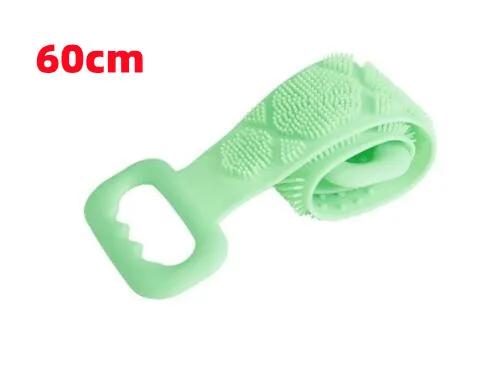 Body Silicone Brush Double Sided Strong Shower Long Strip Back Scrub Towel For Scrub Body Exfoliating Sponge Massage Clean Tools Set