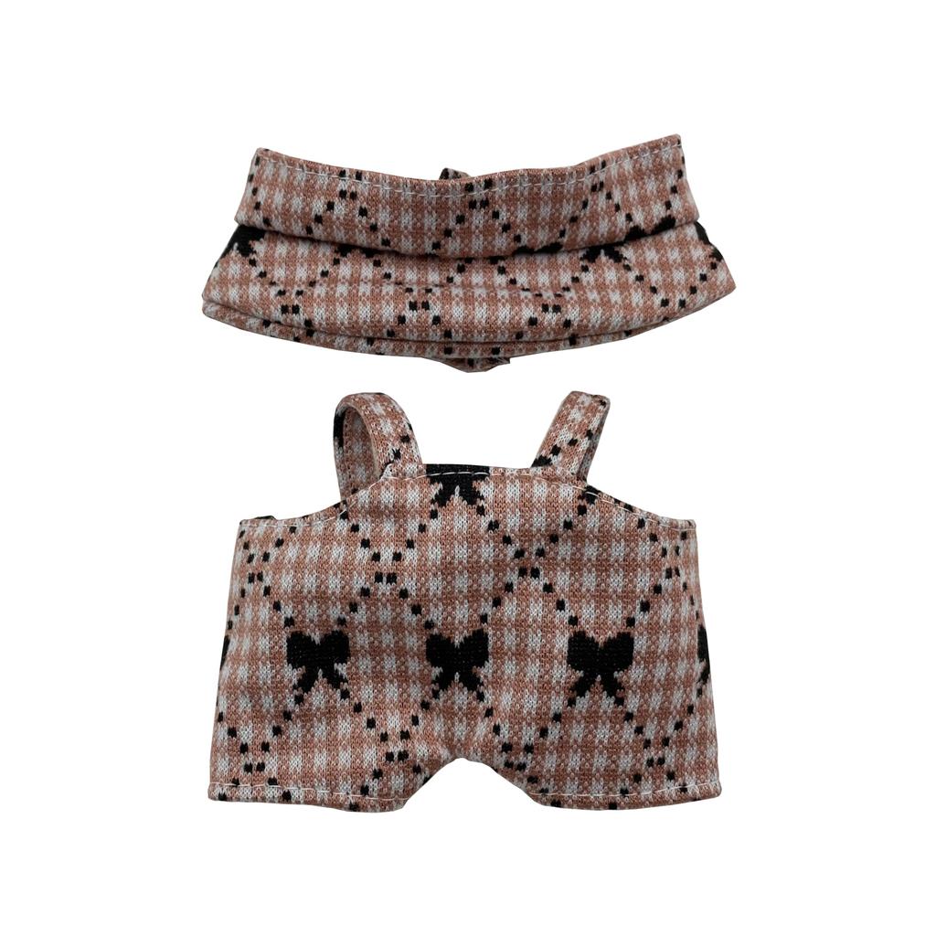 AXLUCE Lovebu Clothes Overalls Hat Plush Toy (Pink)