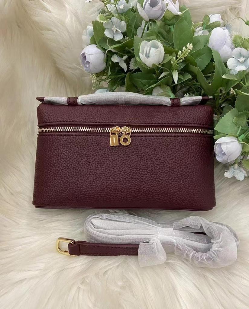 LP19 Złoty Lunchbox Torba Crossbody - Modna Jesień/Zima 2025 Torba na Ramię w Stylu Hong Kongu