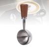 304 Stainless Steel Bean Tea Scoop Short Wooden Handle Stainless Steel Scoop  For Ground Coffee
