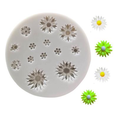 Kleine Daisy bloem chrysant siliconen mal taart decoratie fondant chocolade bakvorm