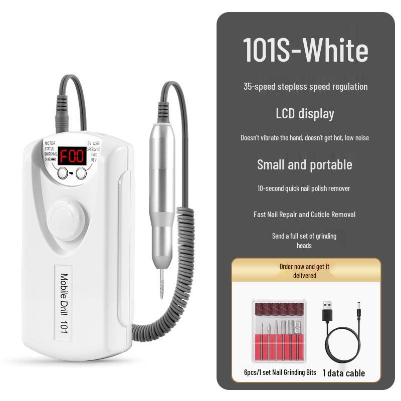 Rechargeable 30,000 RPM Professional Nail Drill for Gel Polish Removal
