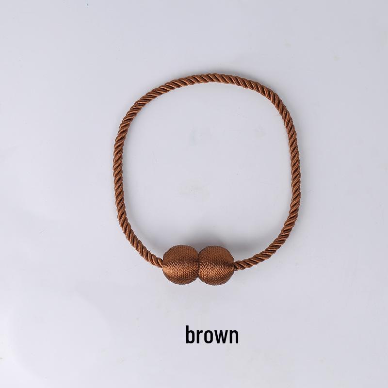 Modern No-Punch Magnetic Curtain Strap & Buckle