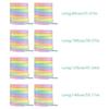 Flat Sneaker Shoelaces 0.9cm Wide Polyester Gradient Colorful Shoes Laces Replacement for Skates Sport Shoes Boot String