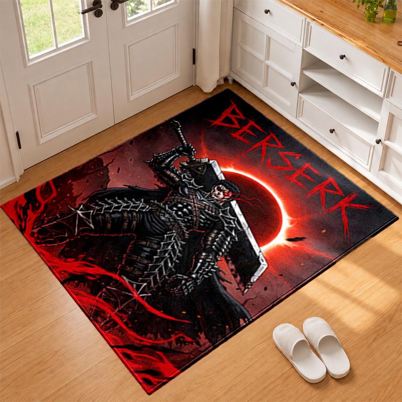 Tappetino Berserk per Porta d'Ingresso per Soggiorno o Camera da Letto Tappetino Protettivo Sotto Sedia Decorazione Ufficio Regalo di Natale Regalo di Compleanno