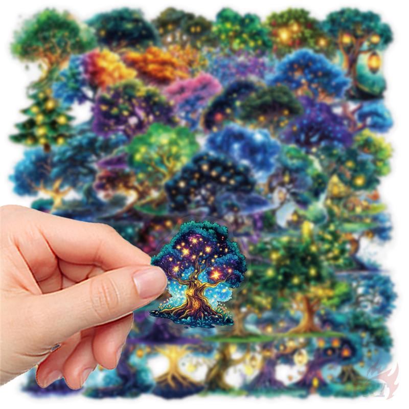 50Pcs/Set Magic Tree Series 01 PET Stickers Waterproof DIY Fashion Doodle Decals Stickers