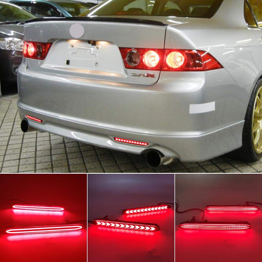 Auto LED Rear Bumper Reflector Light for Honda Acura TSX for Accord Odyssey CR-V Element Brake Lamp Foglight