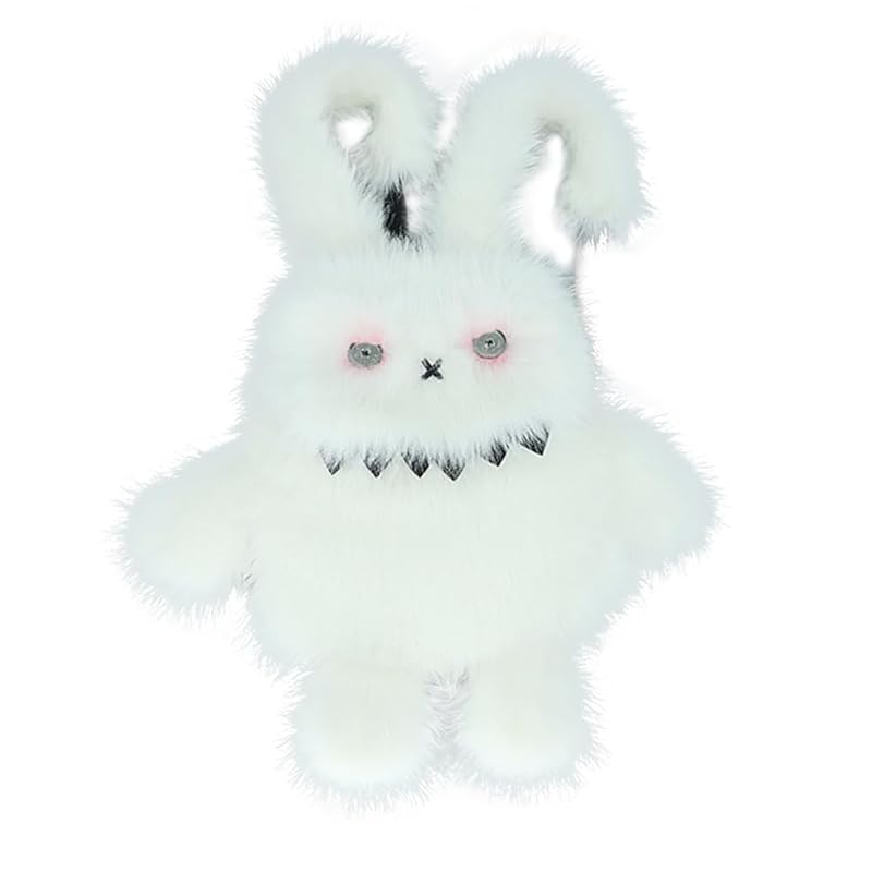 

[GUFER] Fluffy backpack lolita stuffed toy bag crossbody bag white and black comics cat/rabbit Mine system backpack ladies fluffy shoulder bag school