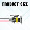 H8 H9 H11 Fog Light Wiring Harness Connector Plug Kit, Fog Light Connector Plug H11 Pigtail Connectors Sockets Adapter, Pigtail Adapter Plug with