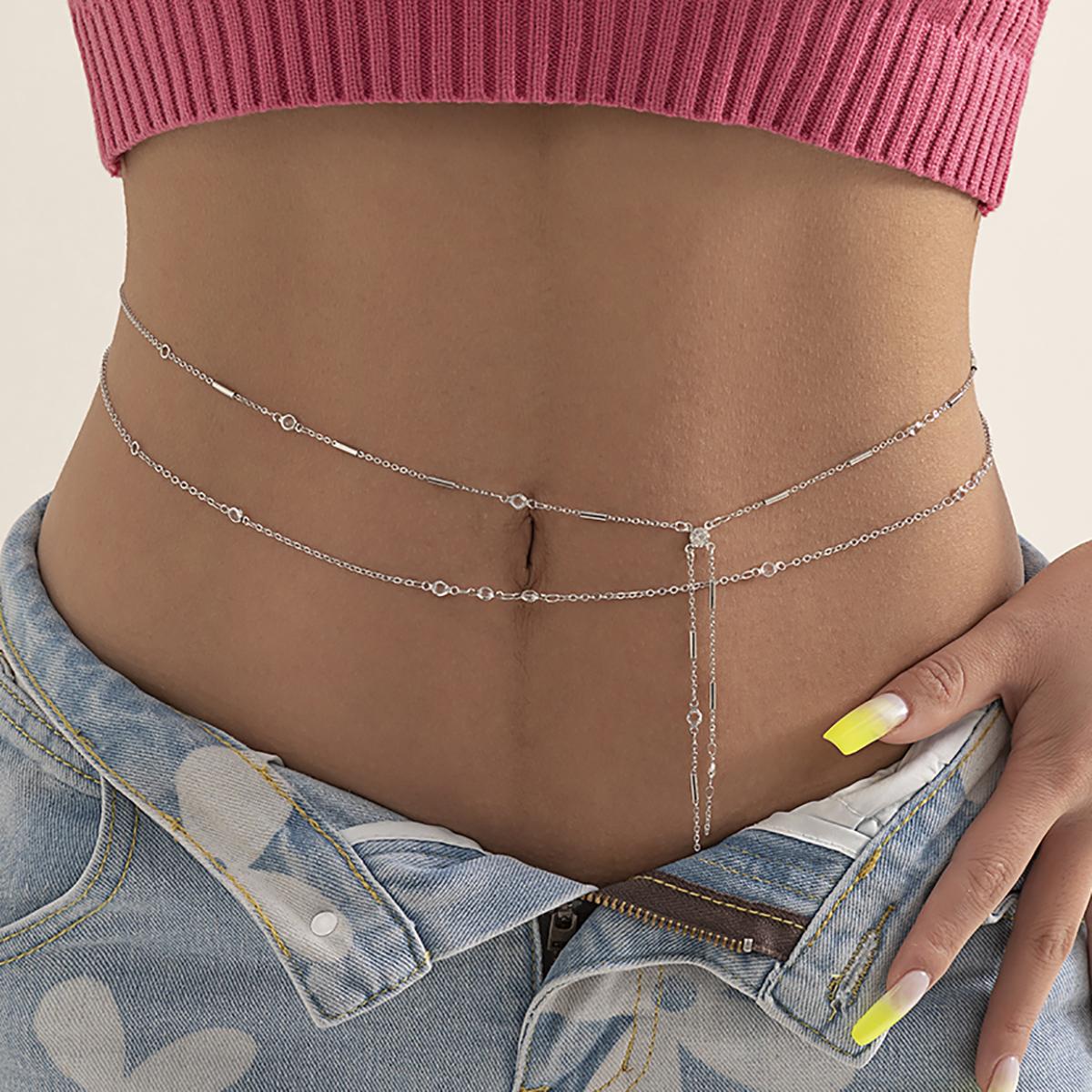 

PuRui сексуальный кристаллический стеклянный пояс для живота, поясная цепочка, женские летние пляжные бикини, праздничные аксессуары, цепочка для тела, ювелирные аксессуары