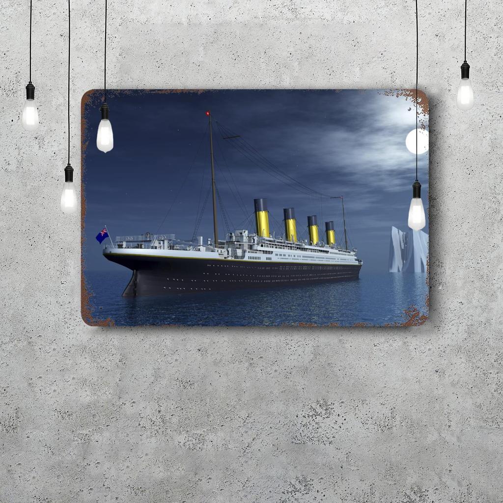titanic movie Retro Vintage Tin Sign Poster Decorative Plaque Metal Plate Wall Decor