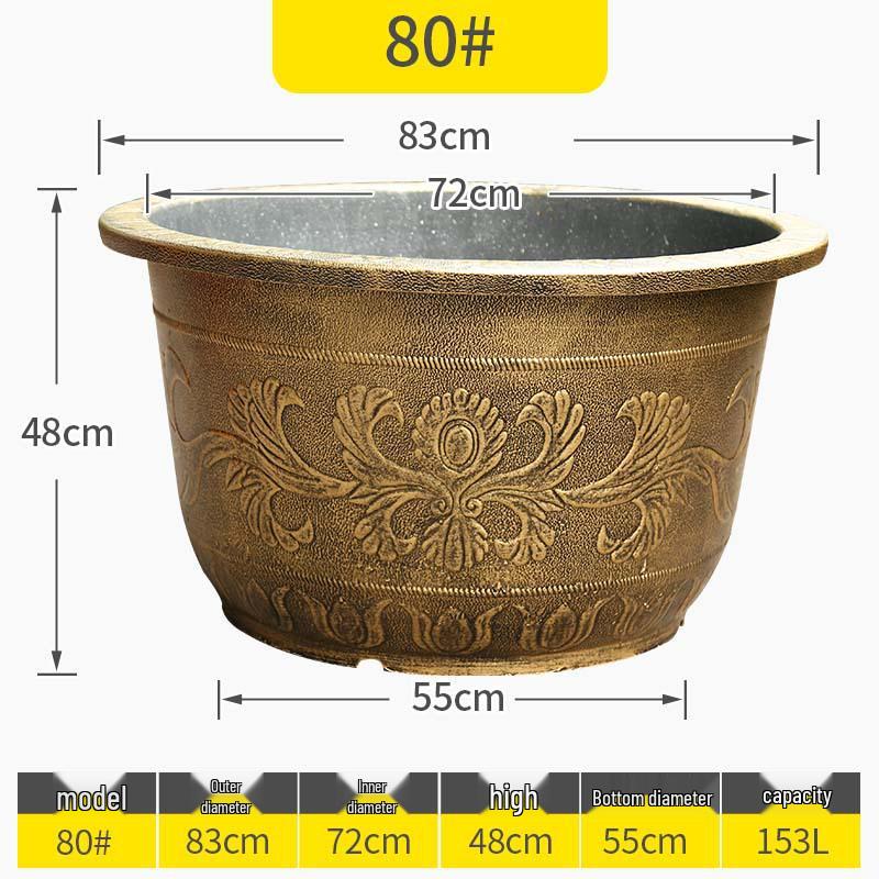 Extra Large Outdoor Plastic Flower Pot for Trees, Water Lilies, or Lotus Flowers